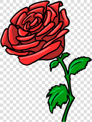 Petal Drawing Cartoon Rose   Cartoon Red Rose Png  Transparent Png