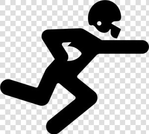 American Football Player Running With The Ball   American Football Player Icon Png  Transparent Png