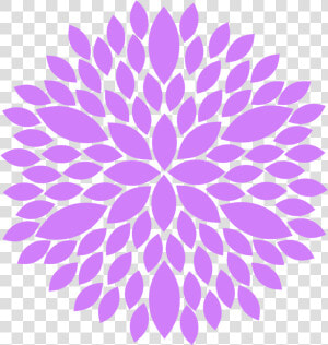 Flower Clipart Modern   Dahlia Clip Art Png  Transparent Png