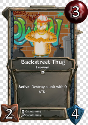 Backstreet Thug   Card Game Example Png  Transparent Png