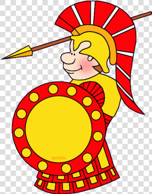Greek Soldier   Ancient Spartan Warriors Clipart  HD Png Download
