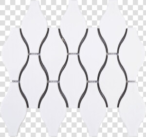 X 9 3 4 In   White Teardrop Tiles  HD Png Download