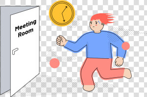 Person Running To A Business Meeting   Toss A Bocce Ball  HD Png Download