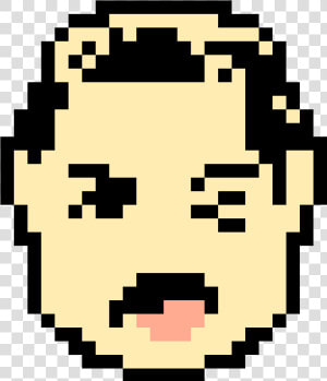 Freddie Mercury Smile Clipart   Png Download   Simple Pixel Art Pac Man  Transparent Png