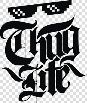Fonts Drawing Thug   Emblem Of Thug Life  HD Png Download