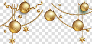  gold  party  ornaments  hangingdecorations  swirls   Gold Christmas Ornaments Png  Transparent Png