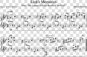 Breath Of The Wild Link Memories Piano  HD Png Download
