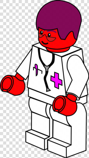 Lego Town Doctor   Lego Doctor Coloring Pages  HD Png Download