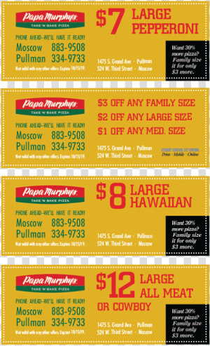 Current Papa Murphy  39 s Coupon  HD Png Download