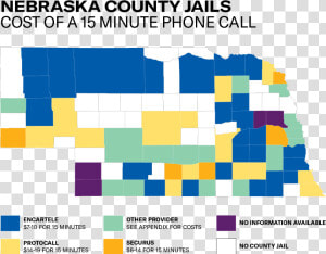Map Of Nebraska Counties With Provider And Cost Range  HD Png Download