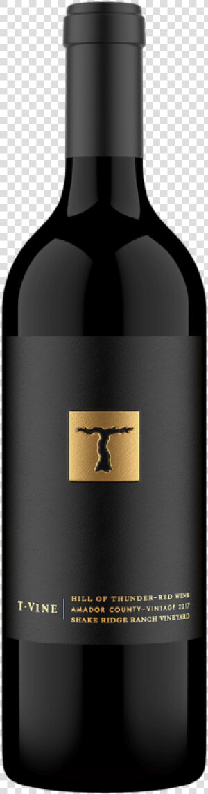 2017 Hill Of Thunder Red Wine   Glass Bottle  HD Png Download