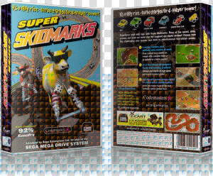Transparent Skid Marks Png   Super Skidmarks Megadrive Cover  Png Download