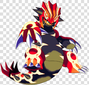 Shiny Mega Groudon  HD Png Download