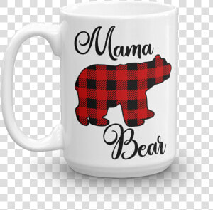 Buffalo Check Mama Bear Mug   Mug  HD Png Download