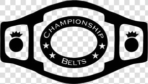 Championship Belt Png   Championship Belt Black And White  Transparent Png