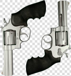 Black Handeled Pistol   Revolver  HD Png Download