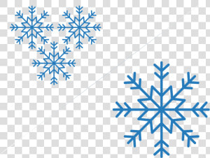 Size Of Ice Crystals   Light Blue Snowflake Clip Art  HD Png Download