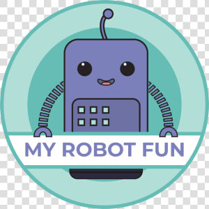 My Robot Fun  Logotipo Animado   Illustration  HD Png Download