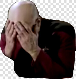 Transparent Skull Emoji Png   Picard Riker Double Face Palm  Png Download