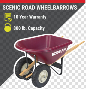Scenic Road Wheelbarrows  HD Png Download