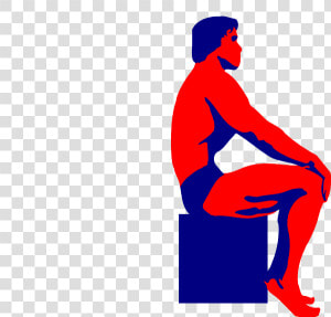 Sitting Body Builder Svg Clip Arts   Bodybuilding Art  HD Png Download