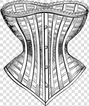 Vintage Sexy Victorian Corset Drawing  HD Png Download
