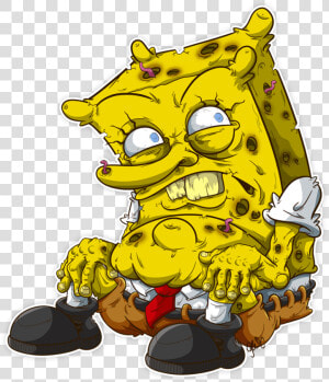 Scary Spongebob   Bad Pictures Of Spongebob  HD Png Download