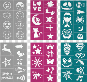 Stencils Health Face Paint  HD Png Download