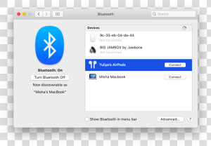 Connect Airpods To Macbook Air  HD Png Download