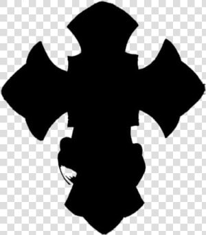 Black Jesus Cross Tattoo Clipart Png   Cross Silhouette Clipart  Transparent Png