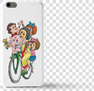 Maa Durga With Family Cartoon  HD Png Download