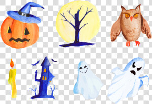 Symbols Painting Decorative Elements   Png Download   Simbolos De Halloween Png  Transparent Png