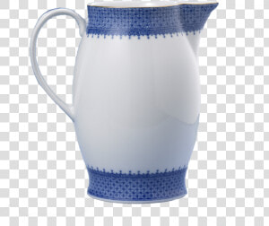 Blue Lace Pitcher   Ceramic  HD Png Download