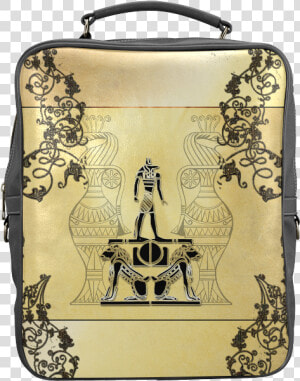 Anubis  The Egypt God Square Backpack   Briefcase  HD Png Download