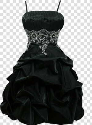 Vestido Negro Fiesta   Black Dress Png  Transparent Png