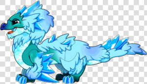 Frostfluffdragonadult   Frostfluff Dragon Dragonvale  HD Png Download