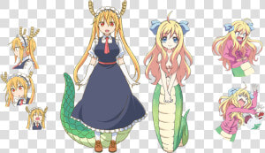 Miss Kobayashi  39 s Dragon Maid Characters  HD Png Download