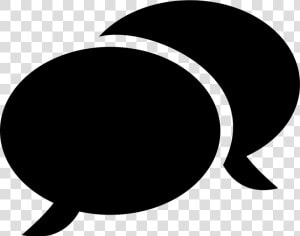 Two Rounded Speech Bubbles  HD Png Download