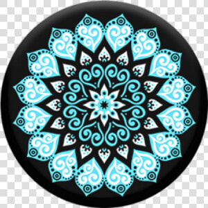 Peace Sky   Blue And Black Popsocket  HD Png Download