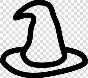 Magic Hat   Witch Hat Clipart Black And White  HD Png Download