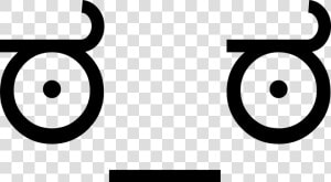 Black And White Smile   Look Of Disapproval Png  Transparent Png