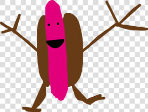 The Length Of Hotdog Is 10 Feet He Likes Carry Hot  HD Png Download