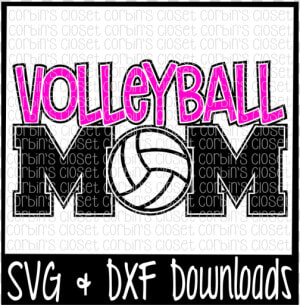 Volleyball Mom Svg Cut File   Volleyball Mom Svg Free  HD Png Download