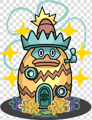 Spongebob Drawing House   Ludicolo Funny  HD Png Download