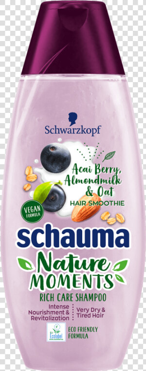 Schauma Com Nature Moments Acai Berry Almondmilk Oat   Schauma Shampoo  HD Png Download