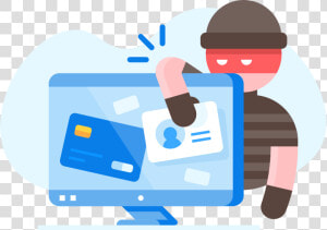 Hacker Vector Identity Theft   Data Breach Transparent  HD Png Download
