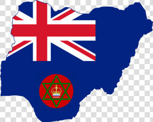 Flag Map Of British Nigeria   British Trinidad And Tobago Flag  HD Png Download