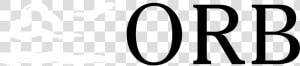 Orb Logo Black And White   Graphics  HD Png Download