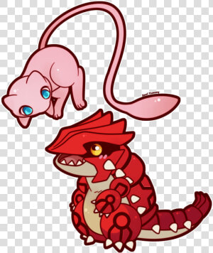 Groudon Transparent Cute   Mew Chibi  HD Png Download