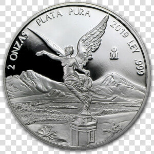 2019 2 Oz Mexico Libertad   2019 2 Oz Silver Libertad  HD Png Download
